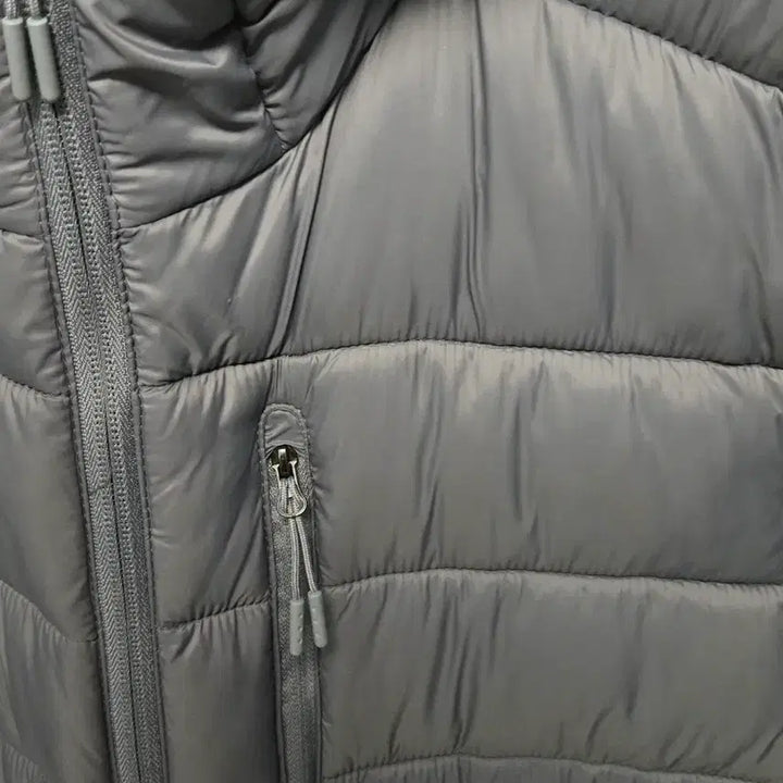 [BUNJANG] Unisex Gray Lightweight Hooded Padded Jumper / 반값택배가능 후드 패딩 점퍼 그레이 경량패딩 남녀공용 새상품