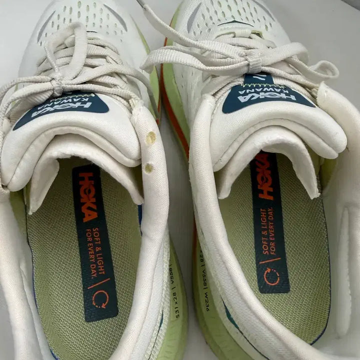 [BUNJANG] Hoka Kawana White Sneakers 230 / 정품) 호카 카와나 화이트 운동화 230