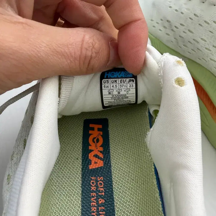 [BUNJANG] Hoka Kawana White Sneakers 230 / 정품) 호카 카와나 화이트 운동화 230
