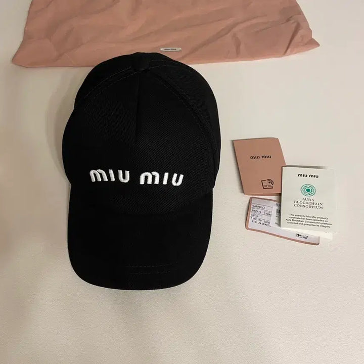 [BUNJANG] Miu Miu Cotton Baseball Cap / 미우미우 코튼 베이스볼 캡