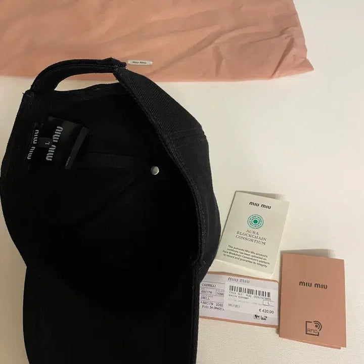 [BUNJANG] Miu Miu Cotton Baseball Cap / 미우미우 코튼 베이스볼 캡