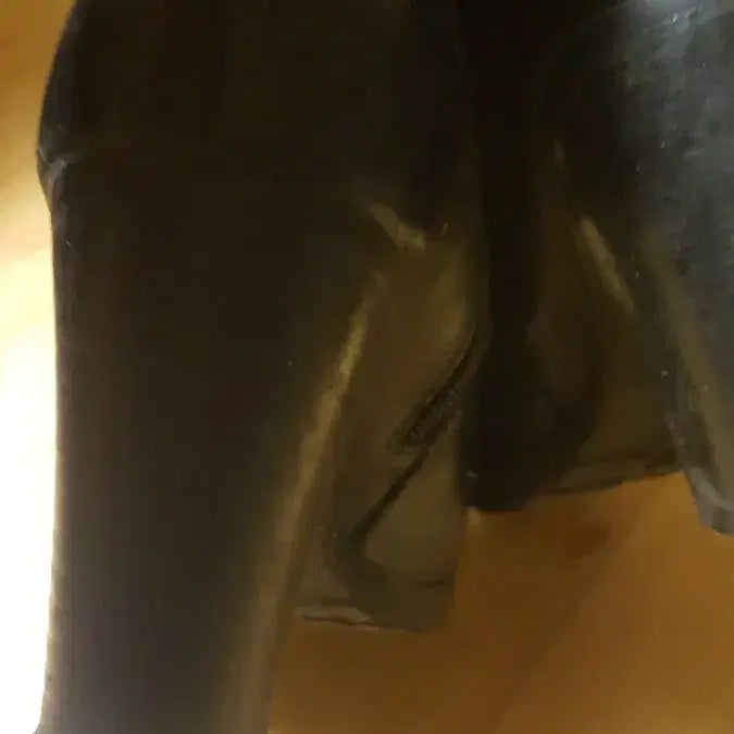 [BUNJANG] Geox Women's Black Heel Boots / Geox 여성용 블랙 힐 부츠