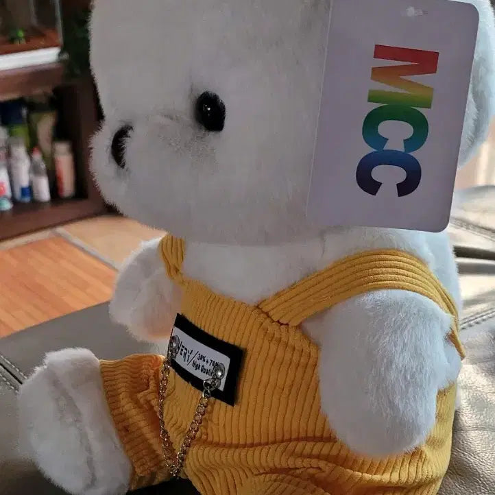 [BUNJANG] 35cm Bear Doll / 노란색 멜빵바지 35cm 곰인형(새상품)