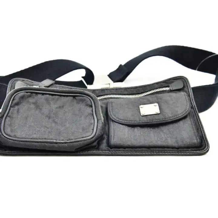 [BUNJANG] Dior Trotter Canvas Waist Bag / 디올 트로터 캔버스 웨이스트백 (정품)