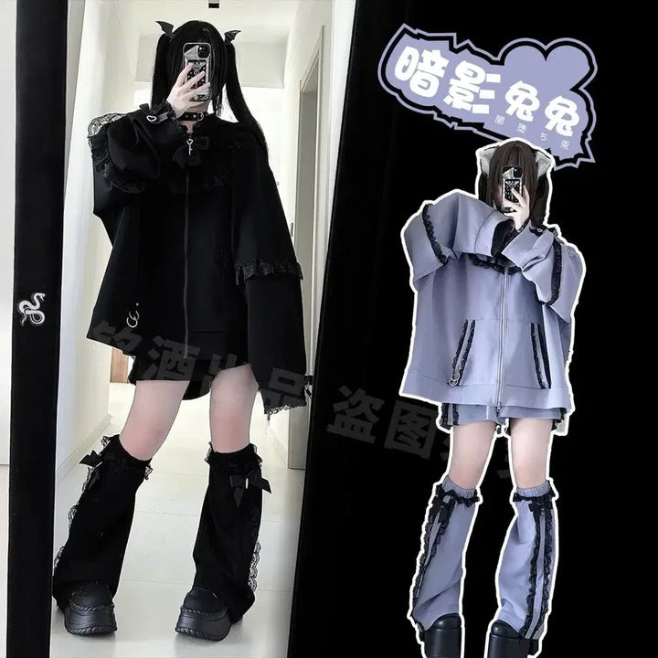 [BUNJANG] Subculture Hoodie / 지뢰계 서브컬처 후드티(2컬러)