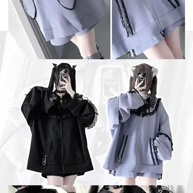 [BUNJANG] Subculture Hoodie / 지뢰계 서브컬처 후드티(2컬러)