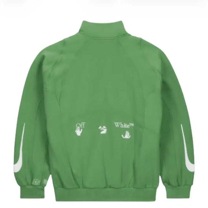 [BUNJANG] Nike Off-White Mock Neck Track Jacket Green L / 나이키x오프화이트 / 모크넥 트랙 자켓 그린 / L