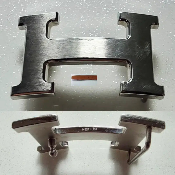 [BUNJANG] Hermes Silver Buckle Reversible Belt (Size 90) / 에르메스 H 은장 버클 양면 벨트 싸이즈 90 (정품)