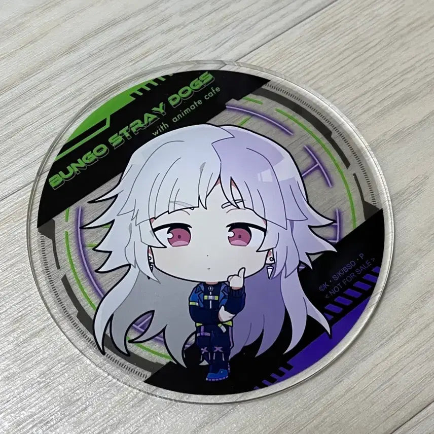 [BUNJANG] Bungou Stray Dogs Sigma Acrylic Coaster / 문호 문스독 애니메이트 카페 시그마 아크릴 코스터
