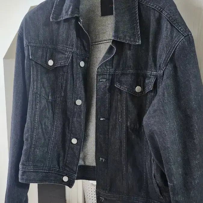 [BUNJANG] Plex Denim Jacket Black / 플랙 데님자켓 블랙