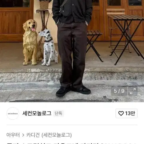 [BUNJANG] Second Monologue Round Neck Cardigan Charcoal / 세컨모놀로그 라운드넥 가디건 차콜