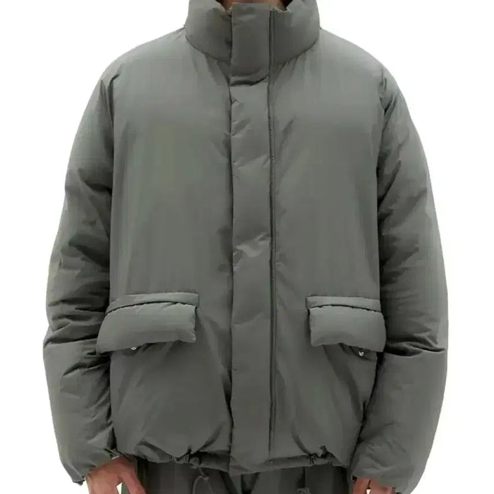 [BUNJANG] Brown Yard Utility Goose Down Parka Olive Gray (Size 4) / 브라운야드 유틸리티 구스다운 파카 패딩 올리브그레이 (4사이즈)