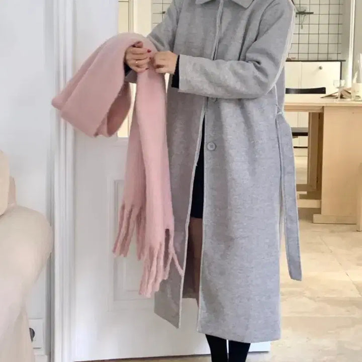 [BUNJANG] Long Coat Gray / 롱코트 그레이