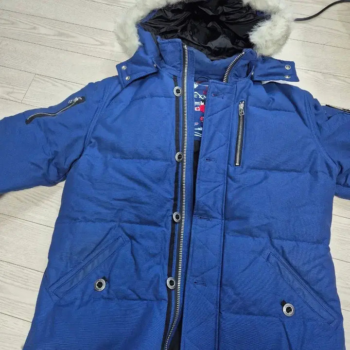[BUNJANG] Moose Knuckles Down Padded Jacket Blue / 무스너클 다운 패딩 자켓 블루 L/G 사이즈