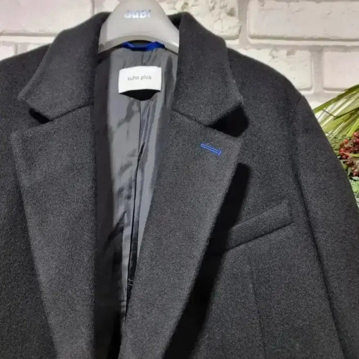 [BUNJANG] Long Coat / 구호plus] 구호플러스 모100%표기. 블랙 롱 코트