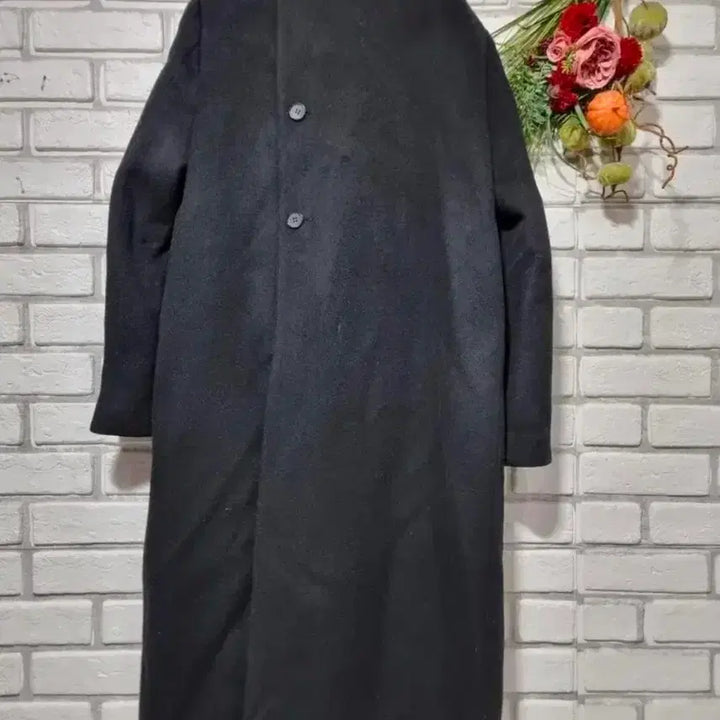 [BUNJANG] Long Coat / 구호plus] 구호플러스 모100%표기. 블랙 롱 코트