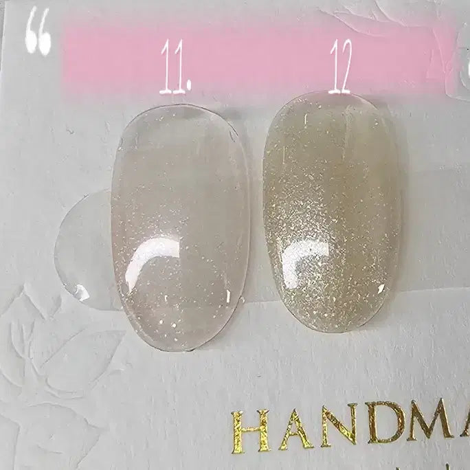 [BUNJANG] Handmade Gel Nail Tips / 여리여리한 자석젤3 수제네일팁 제작