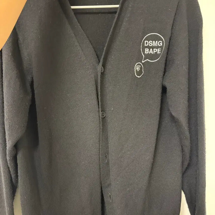 [BUNJANG] BAPE DSMG Black Cardigan M / 베이프 DSMG 블랙 가디건 M
