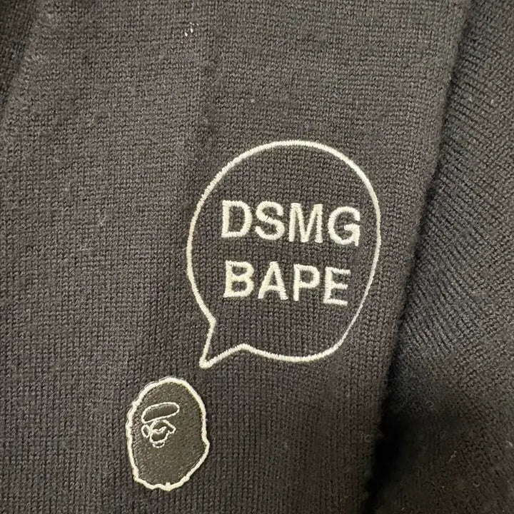 [BUNJANG] BAPE DSMG Black Cardigan M / 베이프 DSMG 블랙 가디건 M