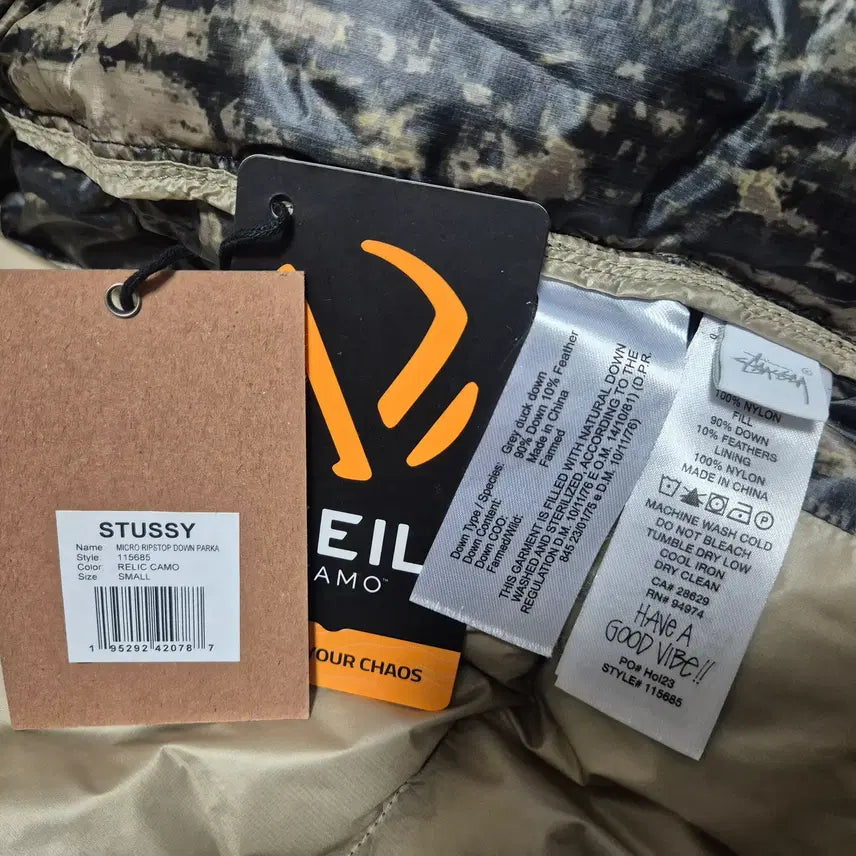 [BUNJANG] Stussy Micro Ripstop Camo Down Parka / Stussy 스투시 다운파카 마이크로립스탑 카모