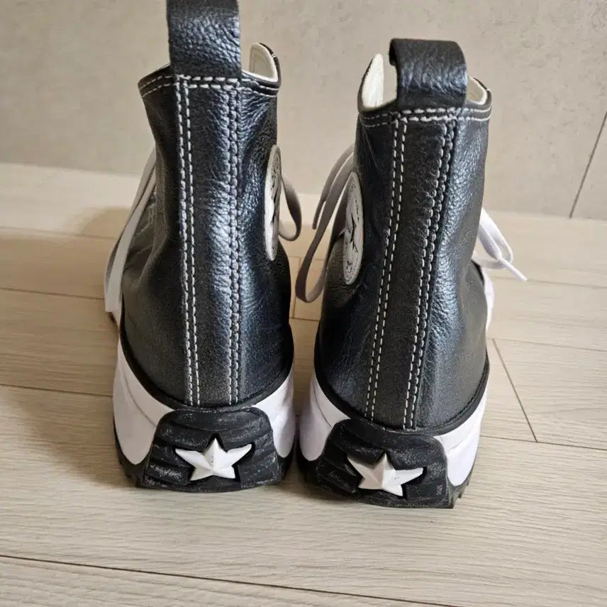 [BUNJANG] Converse Run Star Hike Hi Metallic Black Sneakers / [270] 컨버스 런스타 하이크 하이 메탈릭 클래식 블랙