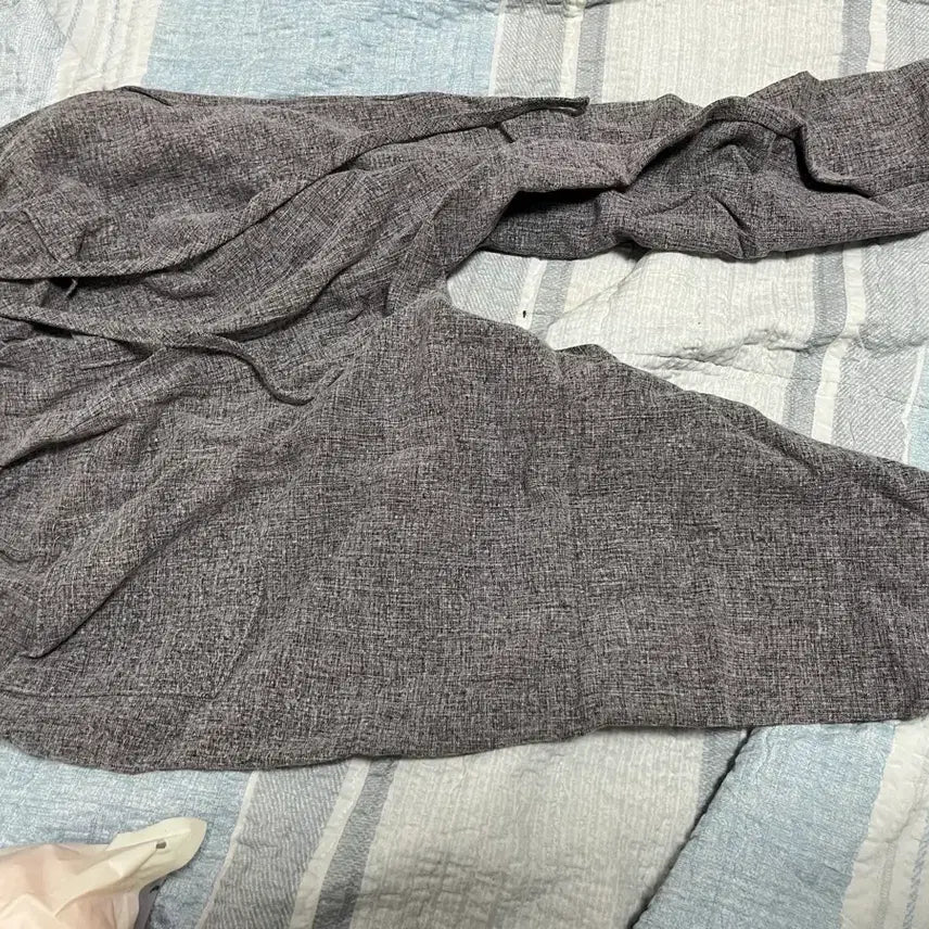 [BUNJANG] Gray Linen Pants for Women / 회색 린넨 바지 여성용