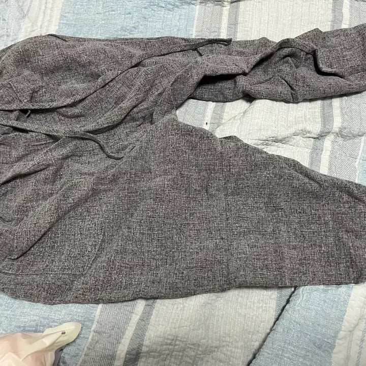 [BUNJANG] Gray Linen Pants for Women / 회색 린넨 바지 여성용