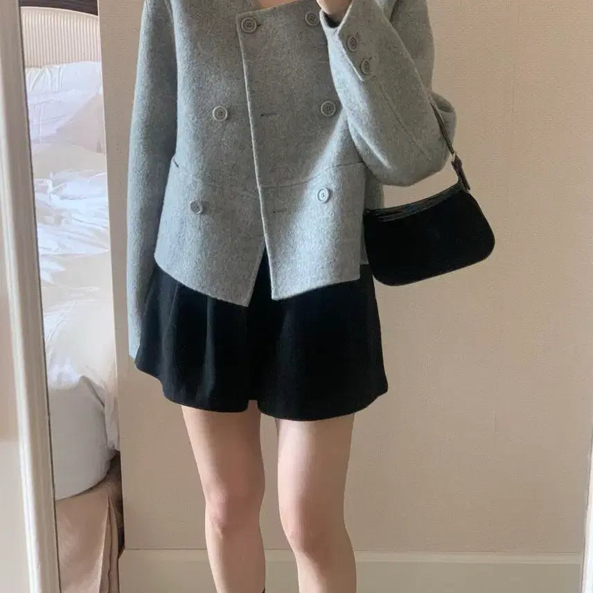 [BUNJANG] SURL Double Short Handmade Coat / 수름 더블숏 핸드메이드 코트