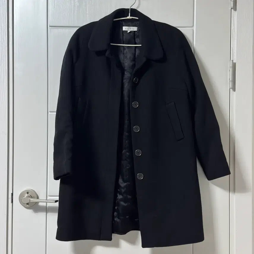 [BUNJANG] Sandro Black Coat / Sandro 산드로 검정 코트