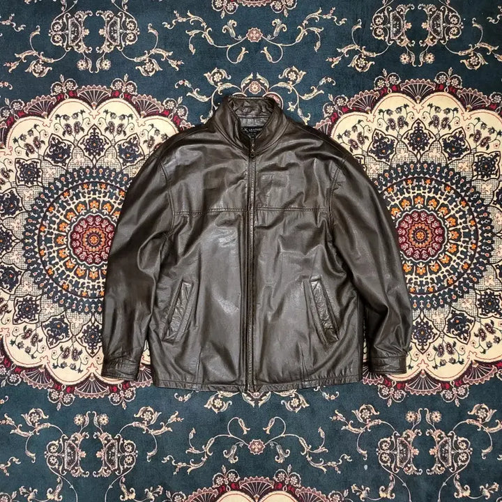 [BUNJANG] 90s Leather Jacket (Size 100) / 90s 레더 자켓 (100)