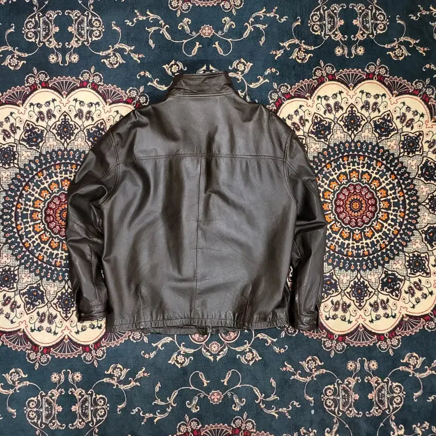 [BUNJANG] 90s Leather Jacket (Size 100) / 90s 레더 자켓 (100)