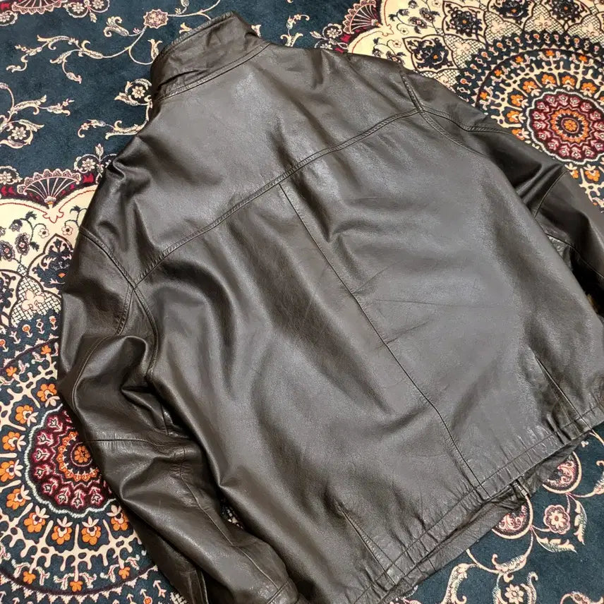 [BUNJANG] 90s Leather Jacket (Size 100) / 90s 레더 자켓 (100)
