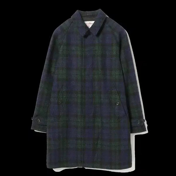 [BUNJANG] Beams Plus Harris Tweed Balmacaan Coat M Black Watch / 빔즈플러스 해리스트위드 발마칸 코트 M 블랙와치
