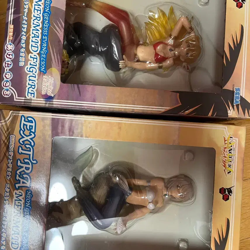 [BUNJANG] Evangelion Mermaid Figure Clear Version / 미개봉 고전 에반게리온 머메이드 피규어 클리어 버전