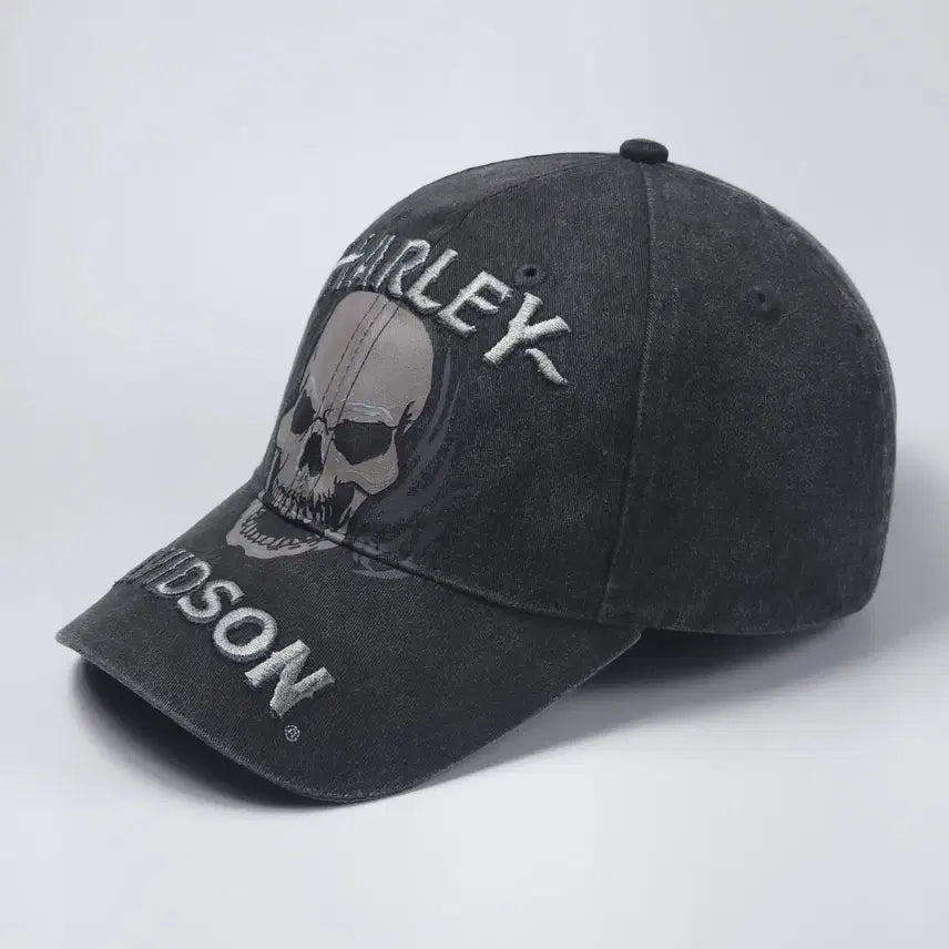[BUNJANG] Harley-Davidson Skull Ball Cap Hat / 할리데이비슨 스컬 볼캡 모자