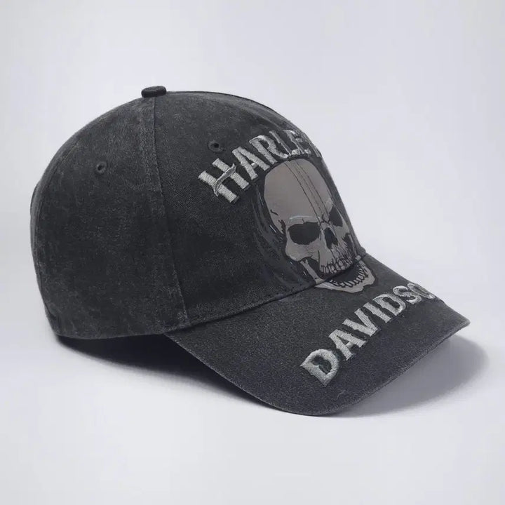 [BUNJANG] Harley-Davidson Skull Ball Cap Hat / 할리데이비슨 스컬 볼캡 모자