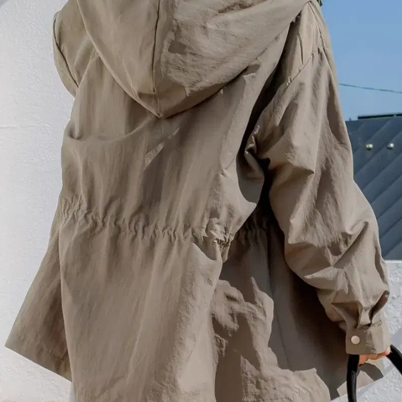 [BUNJANG] String Hooded Field Jacket / 스트링 후드야상