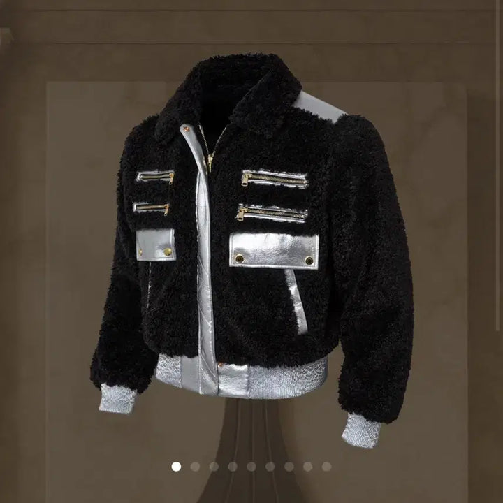 [BUNJANG] Rapinato Reversible Wool Shearling Fleece Jacket / 라피나토 리버서블 울 시어링 플리스 JK 50사이즈 미개봉 판매
