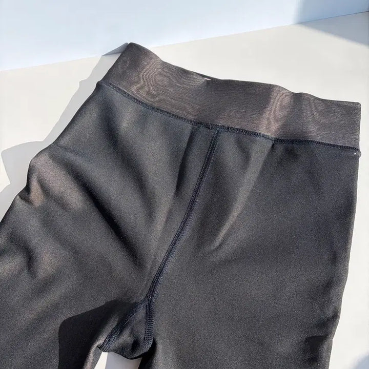 [BUNJANG] Black Illusion Fleece-Lined Winter Stockings / 겨울용 착시 스타킹 검정색 (M, L 2사이즈)