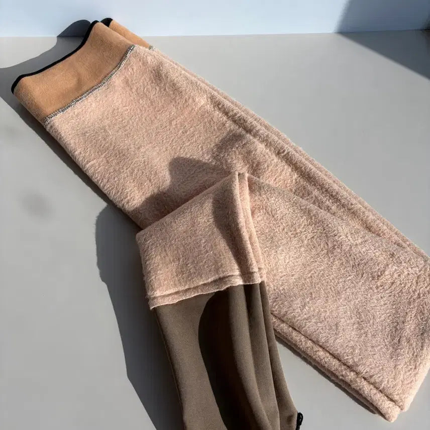 [BUNJANG] Black Illusion Fleece-Lined Winter Stockings / 겨울용 착시 스타킹 검정색 (M, L 2사이즈)