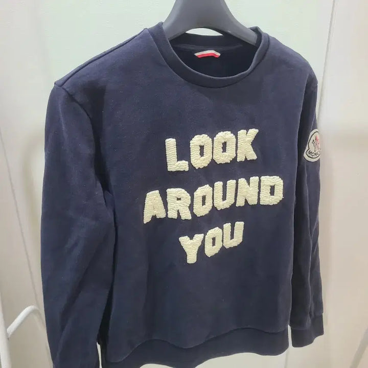 [BUNJANG] Moncler Big Patch Sweatshirt / (XL,한글택) 몽클레어 빅와펜 맨투맨