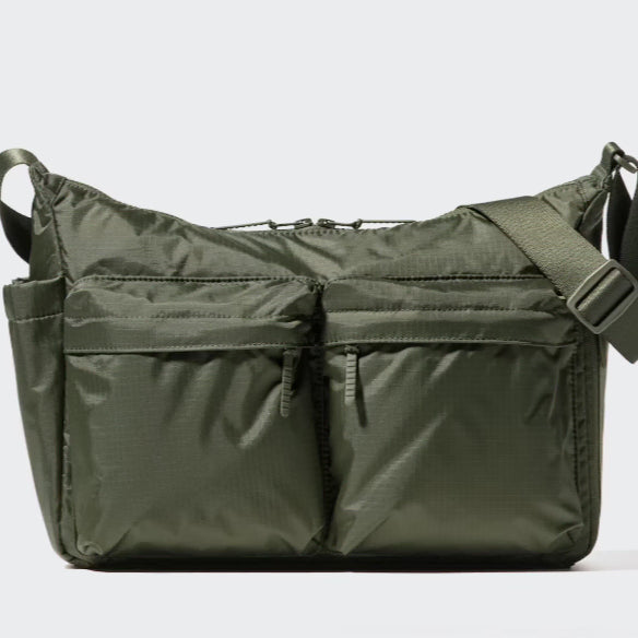 [BUNJANG] Uniqlo Multi-Pocket Shoulder Bag Olive / 새상품) 유니클로 멀티포켓 숄더백 올리브