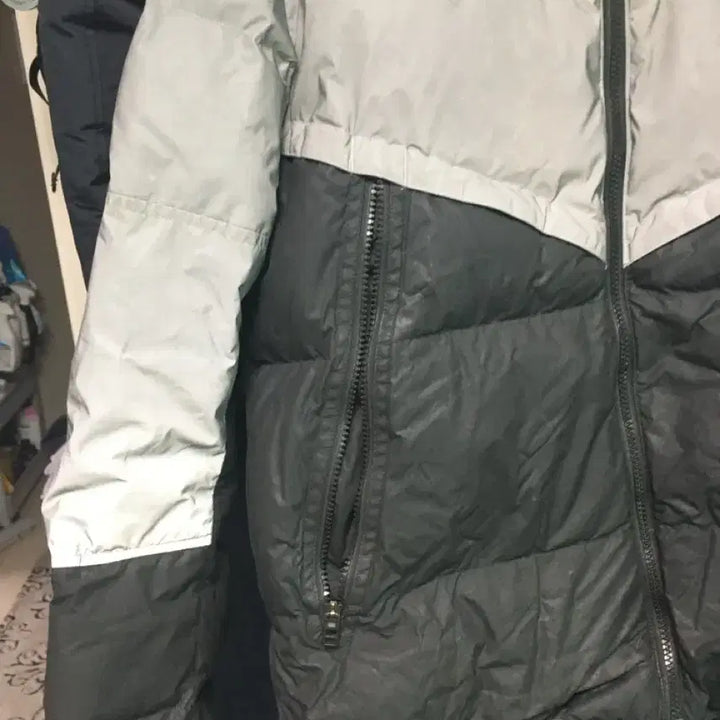 [BUNJANG] Nike Reflective Windrunner Padded Jacket (Gray/Black, L) / 나이키 리플렉티브 윈드러너 패딩 회색/검정 L