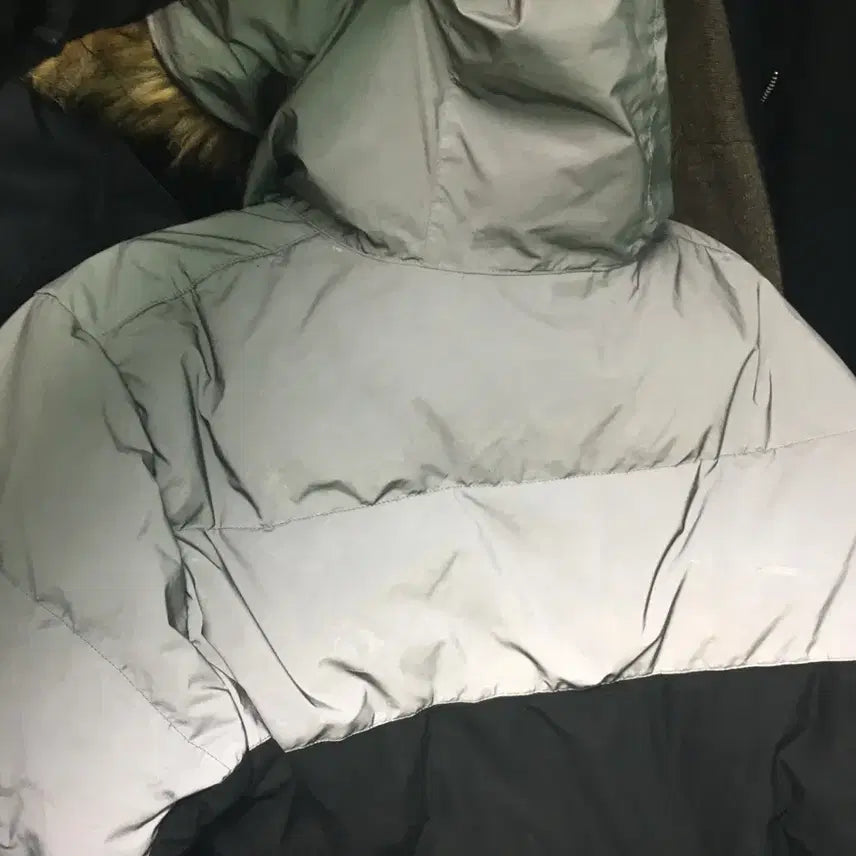 [BUNJANG] Nike Reflective Windrunner Padded Jacket (Gray/Black, L) / 나이키 리플렉티브 윈드러너 패딩 회색/검정 L