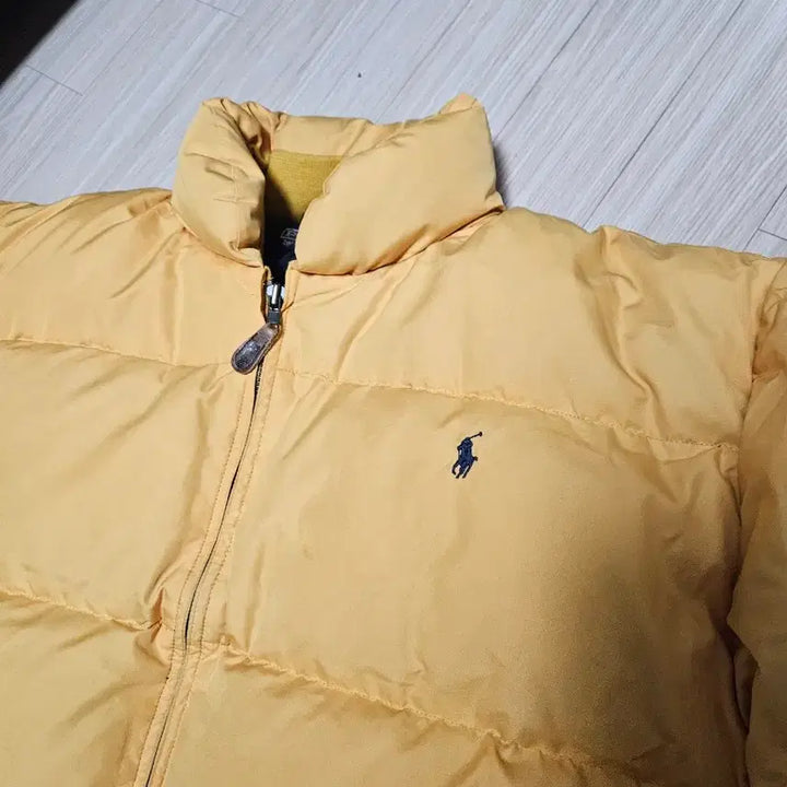 [BUNJANG] Polo Yellow Puffer Jacket / 폴로 옐로우 팔라스 맛 푸퍼 패딩 105 110 L