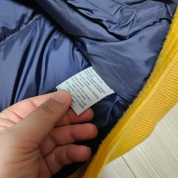 [BUNJANG] Polo Yellow Puffer Jacket / 폴로 옐로우 팔라스 맛 푸퍼 패딩 105 110 L