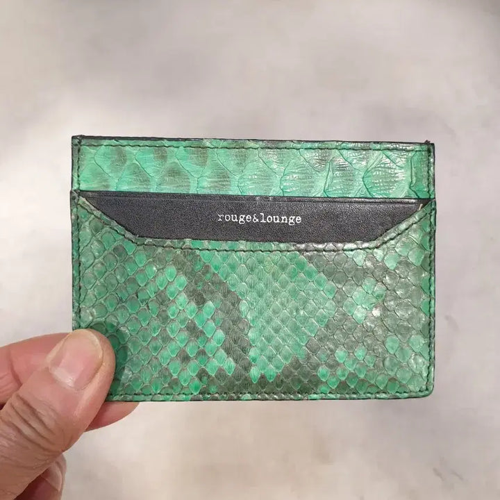 [BUNJANG] Lounge and Lounge Card Wallet / 루즈 앤 라운지 카드지갑 뱀피 그린