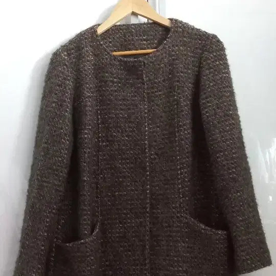 [BUNJANG] Khaki Blend Half Coat / 카키 반코트