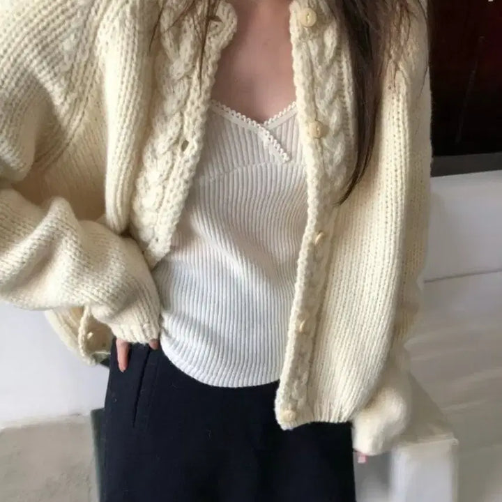 [BUNJANG] Dometek Wool Cardigan / 도매택 가디건