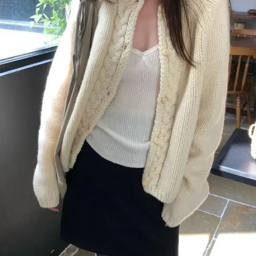 [BUNJANG] Dometek Wool Cardigan / 도매택 가디건